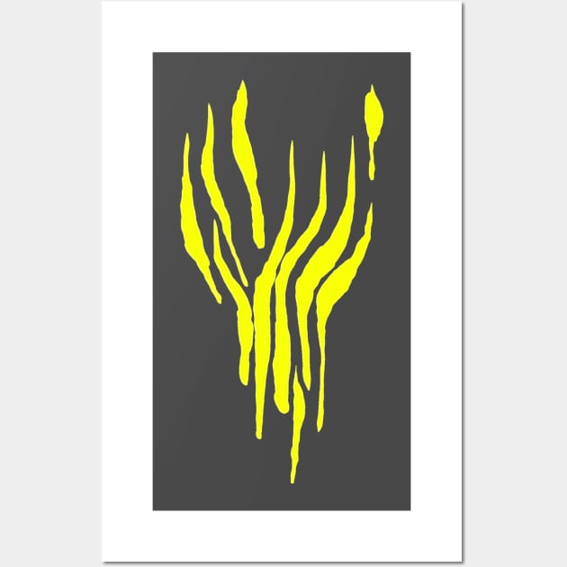 flame minimal Wall Art by Nikokosmos